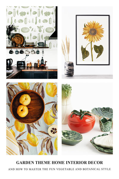 Garden Theme Home Interior Decor And How To Master The Fun Vegetable and Botanical Style